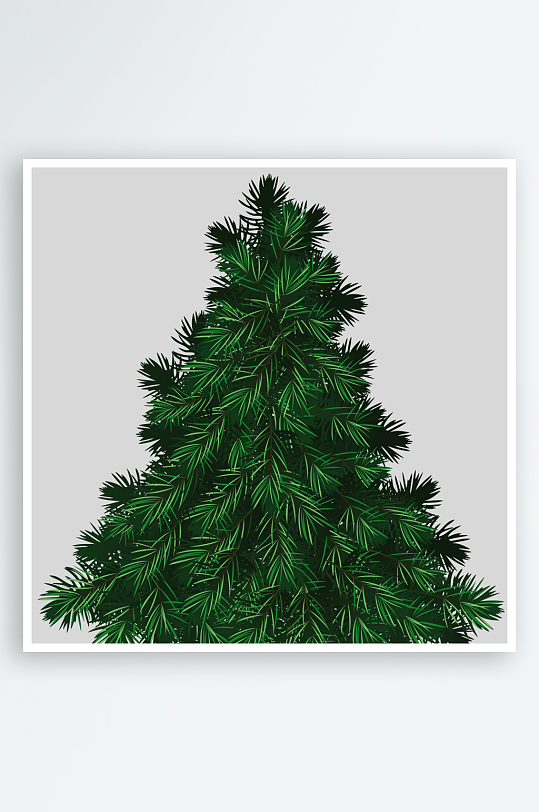 圣诞冷杉树免抠素材-众图网