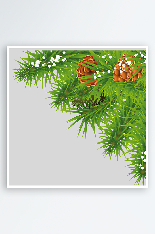 圣诞冷杉树免抠素材-众图网