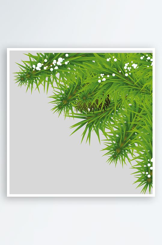 圣诞冷杉树免抠素材-众图网