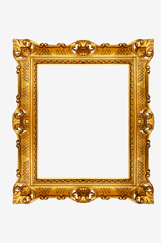 简约欧式相框免抠图-众图网