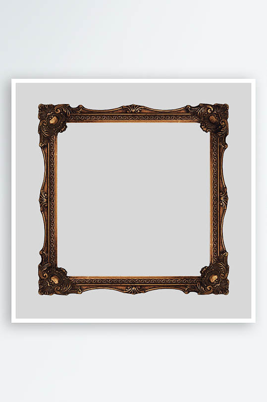 简约欧式相框免抠图-众图网
