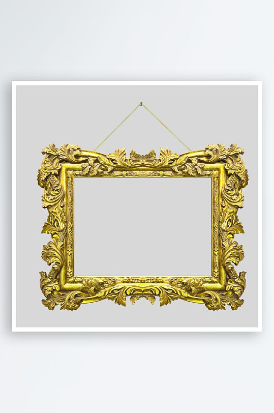简约欧式相框免抠图-众图网
