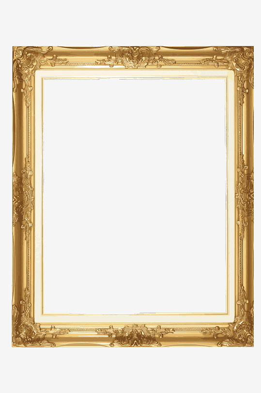 简约欧式相框免抠图-众图网