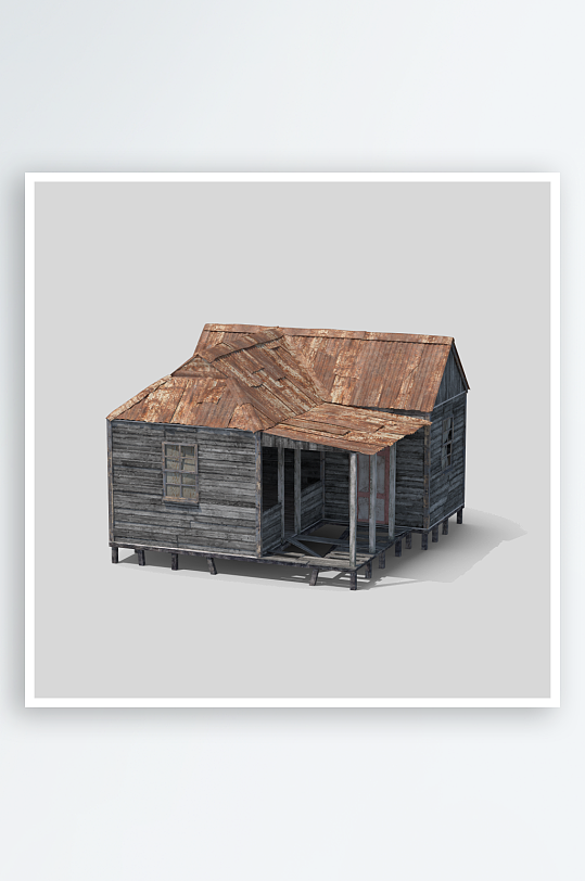 木屋木头房子免抠图-众图网