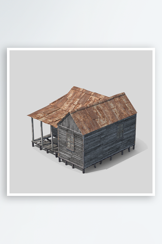 木屋木头房子免抠图-众图网