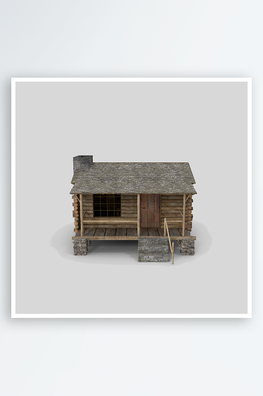 木屋木头房子免抠图-众图网