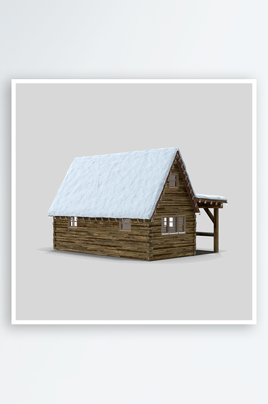 木屋木头房子免抠图-众图网