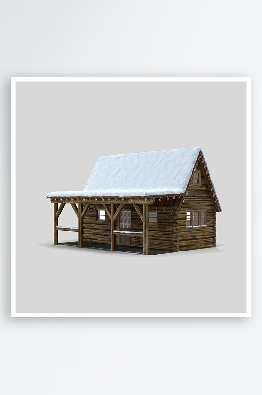 木屋木头房子免抠素材-众图网