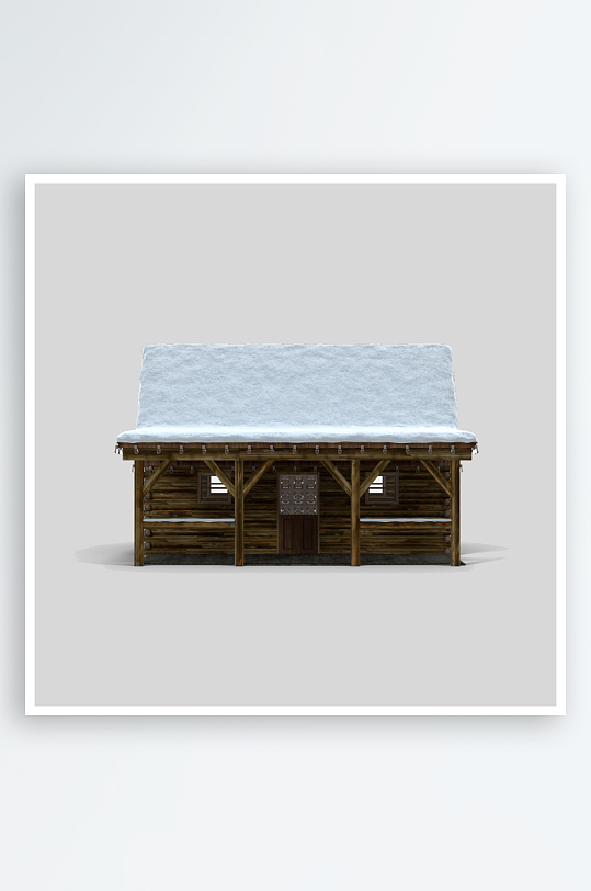 木屋木头房子免抠素材-众图网