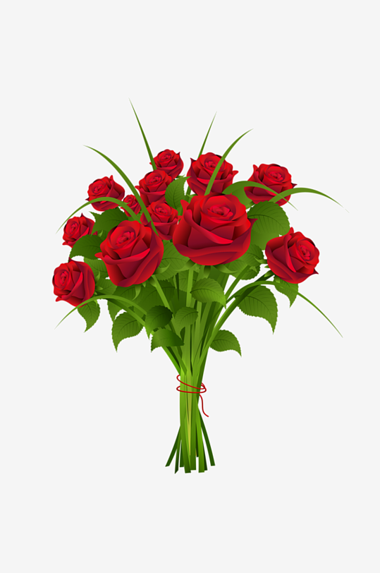 唯美玫瑰花卉免抠素材-众图网