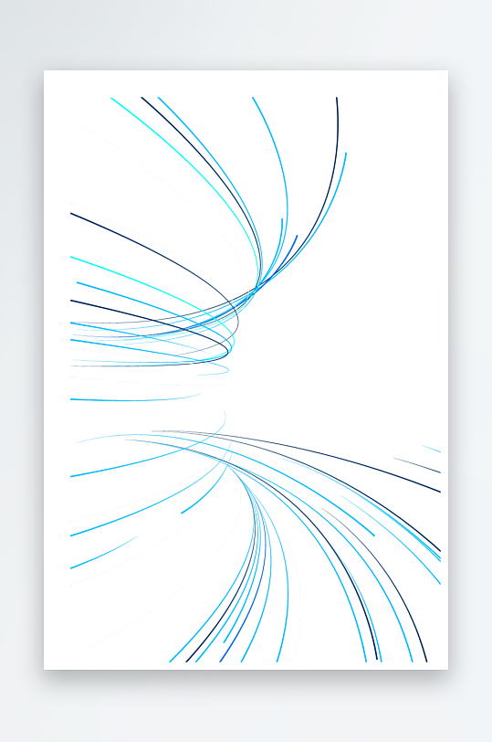 蓝色科技线条免抠素材-众图网