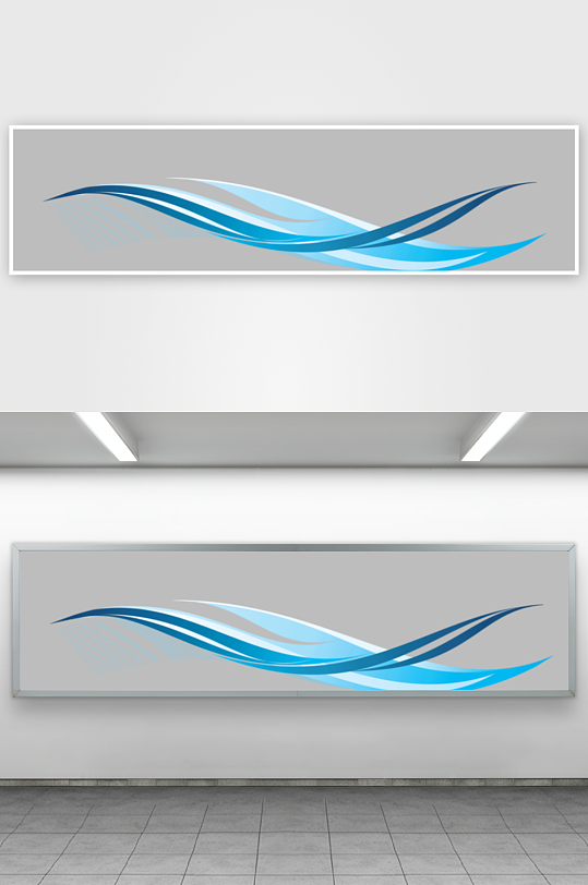 蓝色科技线条免抠图-众图网