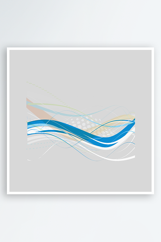 蓝色科技线条免抠素材-众图网