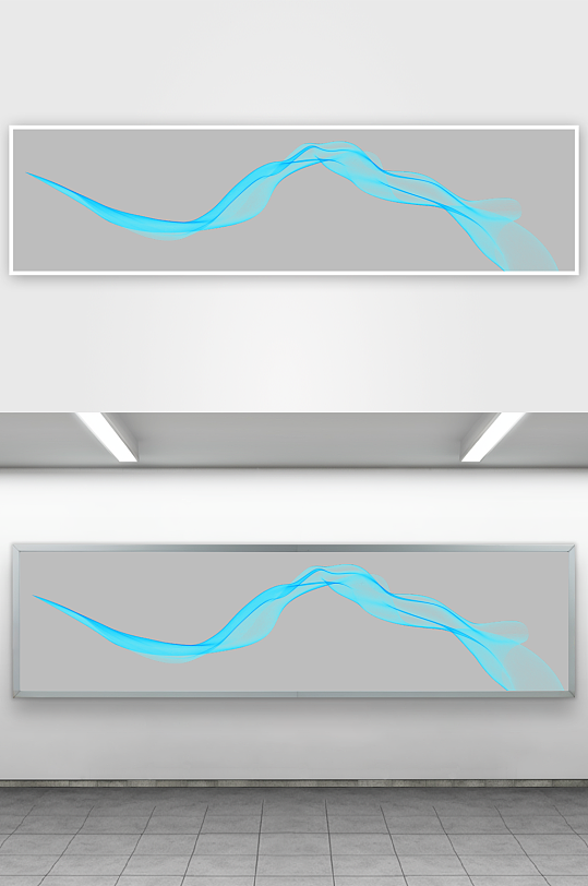 蓝色科技线条免抠素材-众图网