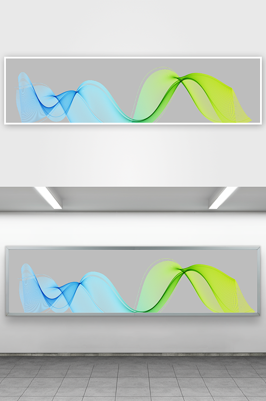 蓝色科技线条免抠图-众图网