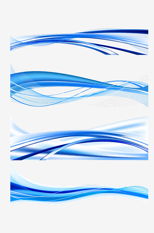 蓝色科技线条免抠图-众图网