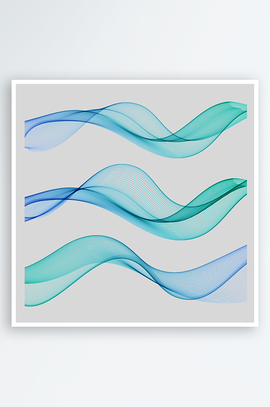 蓝色科技线条免抠素材-众图网