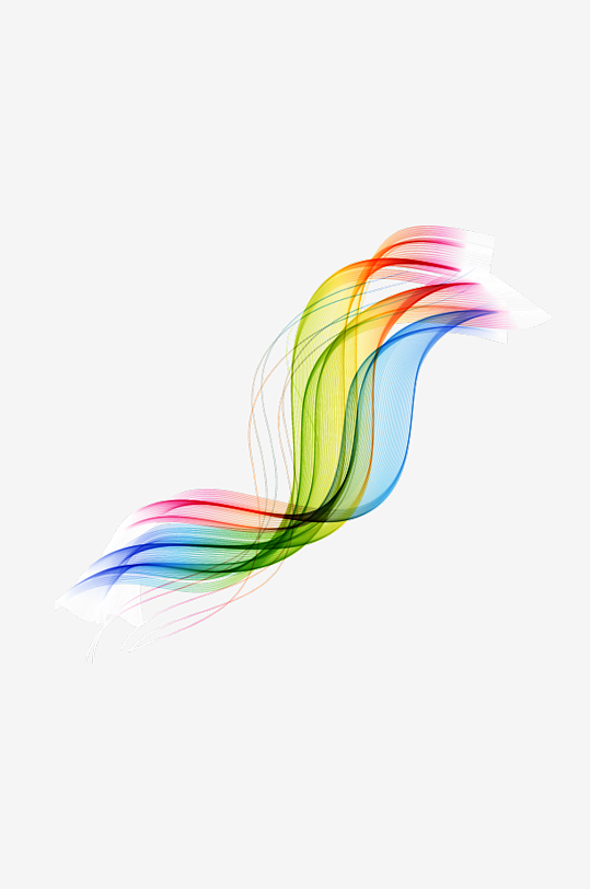 蓝色科技线条免抠图-众图网