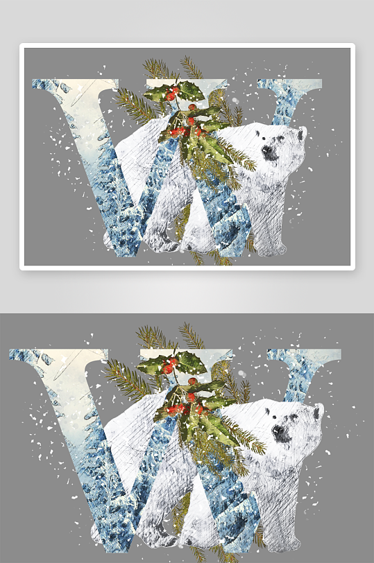 圣诞动物免抠png素材-众图网