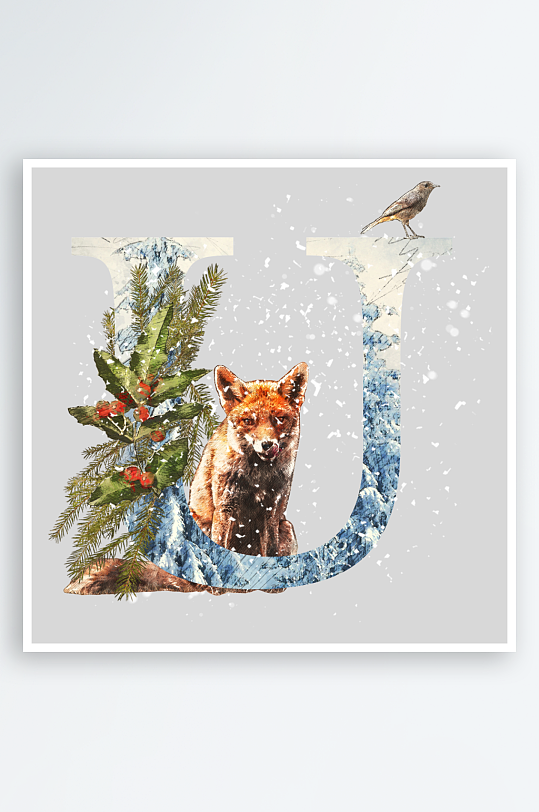 圣诞动物免抠png素材-众图网