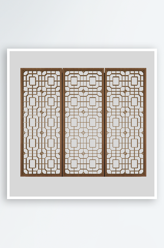 中式窗户屏风免抠素材-众图网