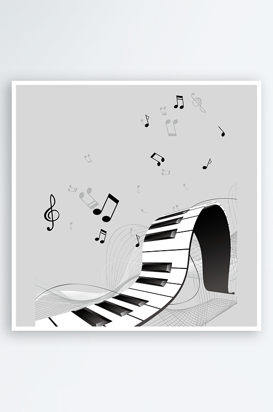 音乐音符音阶免抠图素材-众图网