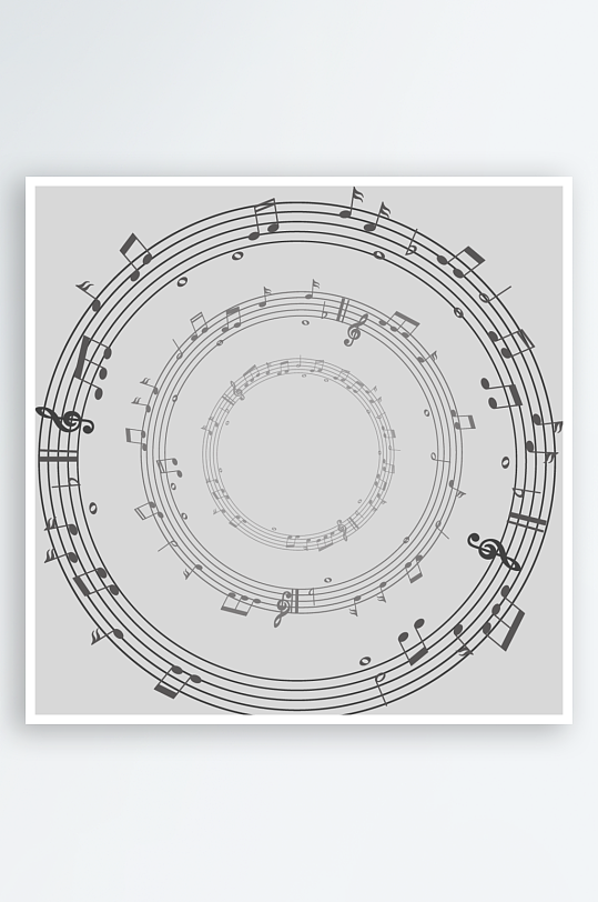 音乐音符音阶免抠图素材-众图网