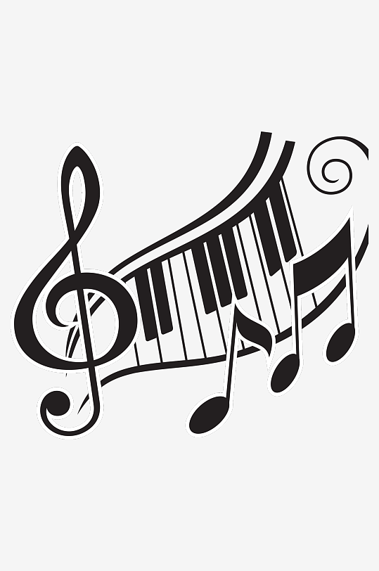 音乐音符音阶免抠图素材-众图网