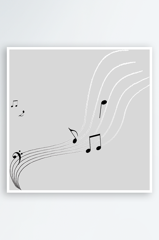 音乐音符音阶免抠图-众图网