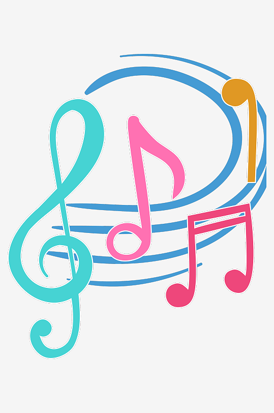 音乐音符音阶免抠图-众图网