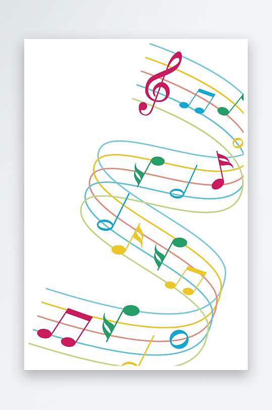 音乐音符音阶免抠图-众图网