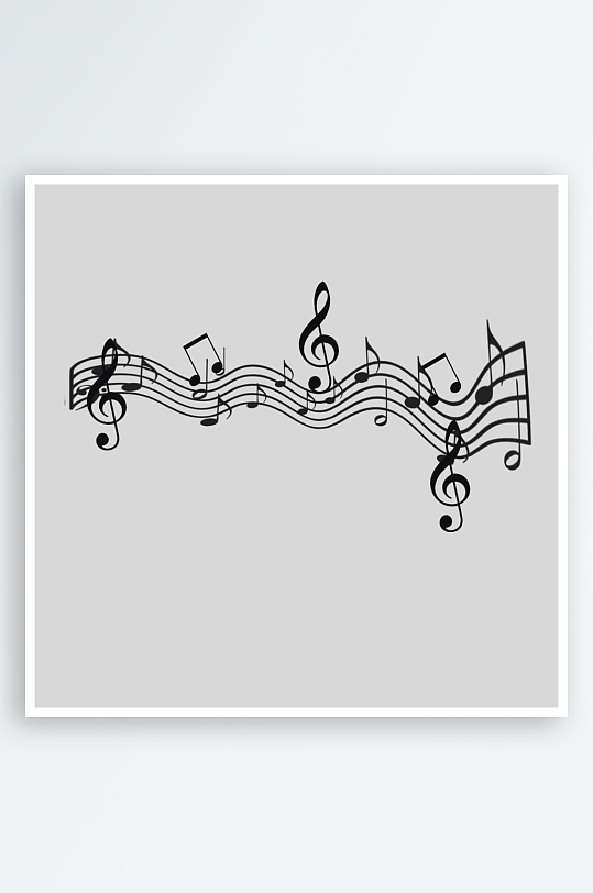 音乐音符音阶免抠图-众图网