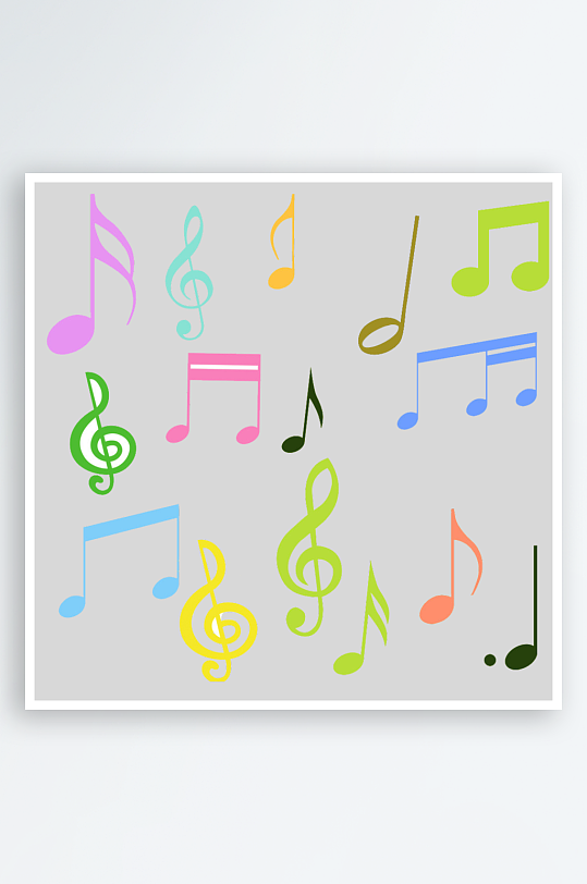 音乐音符音阶免抠图素材-众图网