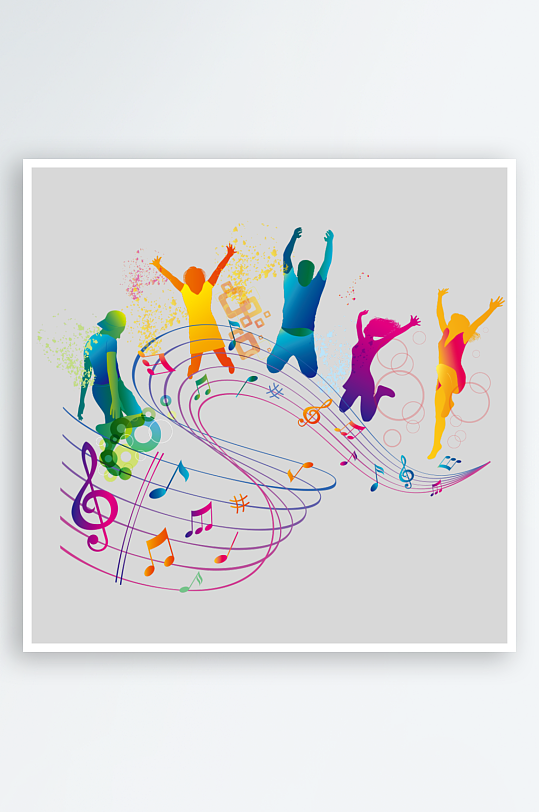 音乐音符音阶免抠图素材-众图网