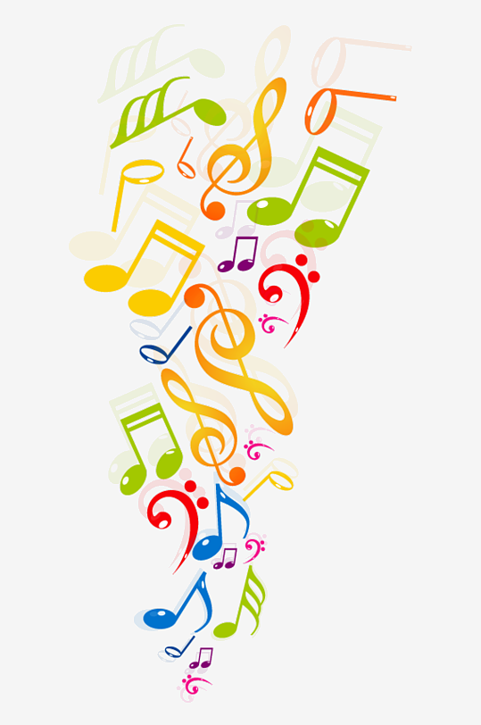 音乐音符音阶免抠图素材-众图网