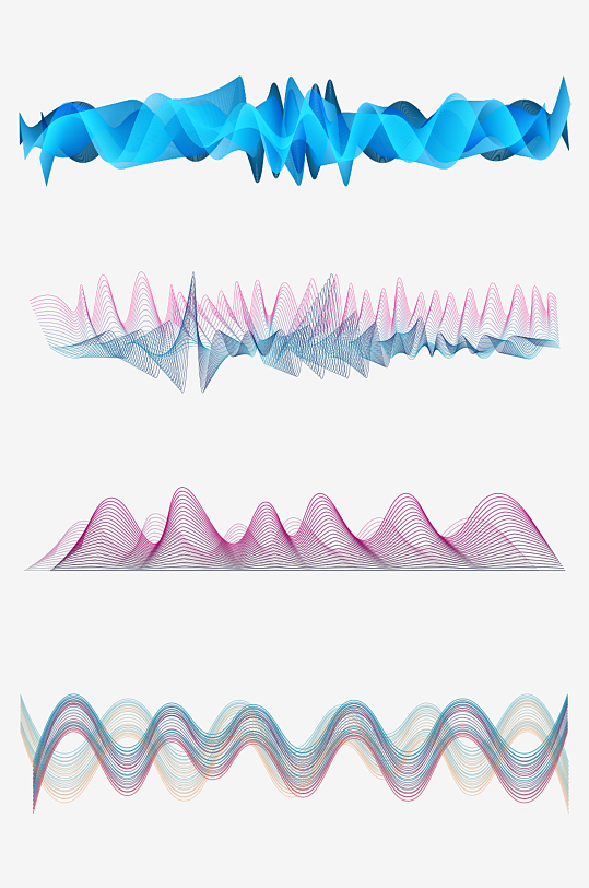 科技线条免抠素材-众图网