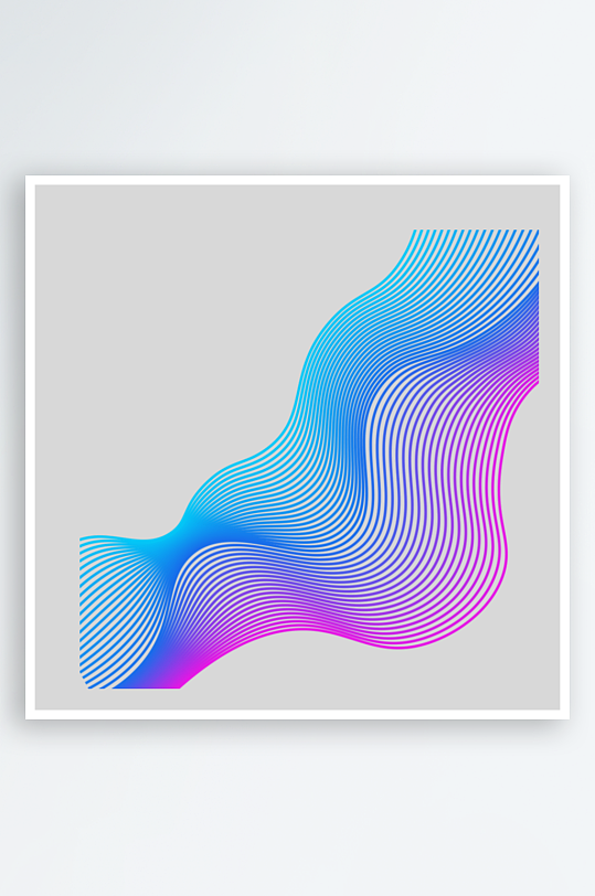 科技动感线条免抠图-众图网