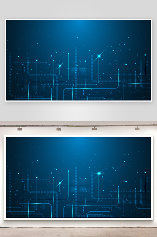 矢量科技背景素材-众图网