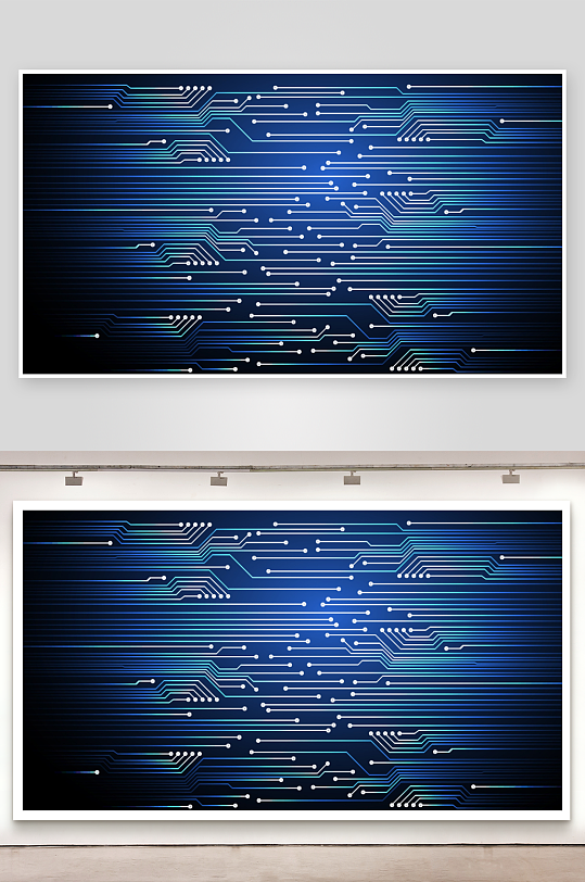 科技背景矢量模板素材-众图网