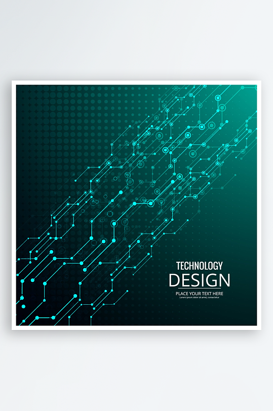 矢量科技背景模板素材-众图网