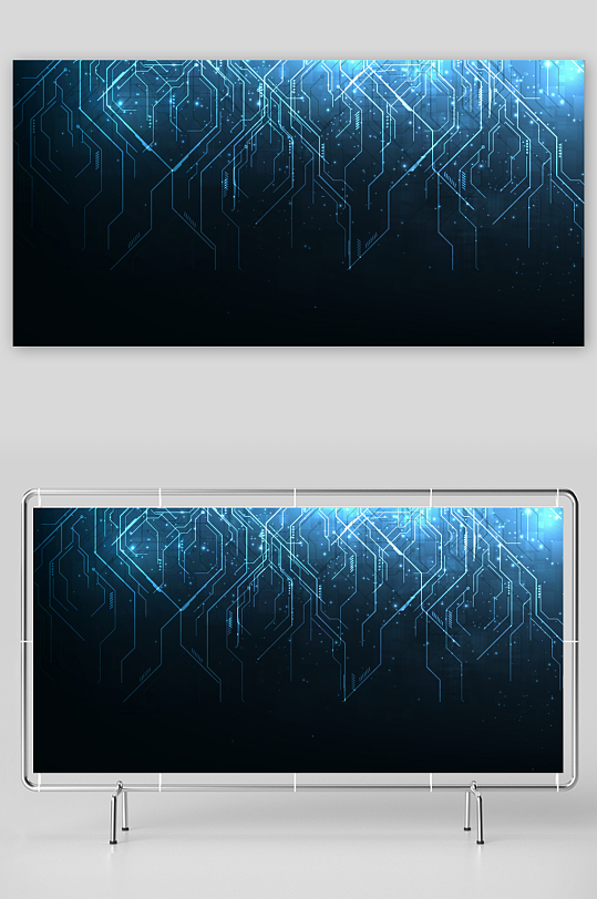 矢量科技背景模板素材-众图网