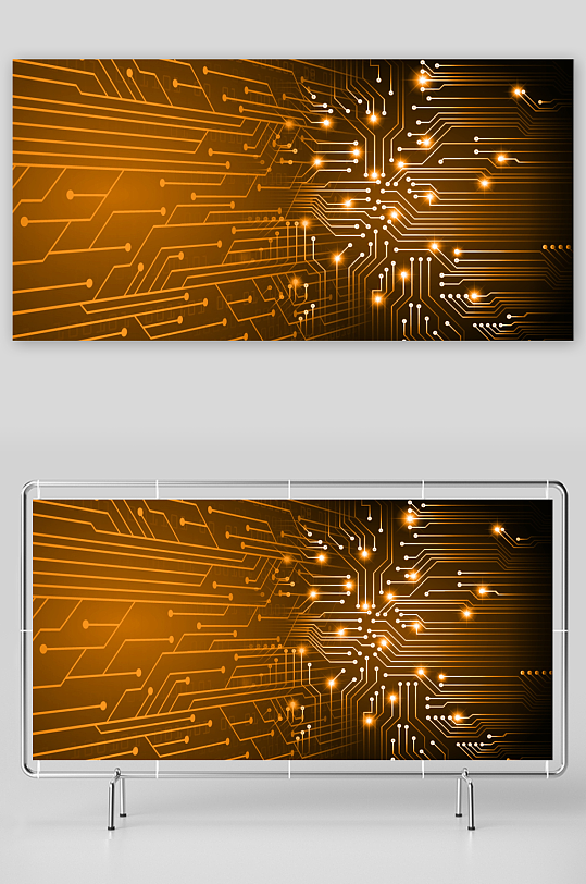 矢量科技背景模板素材-众图网