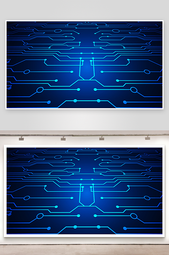 矢量未来科技背景模板-众图网