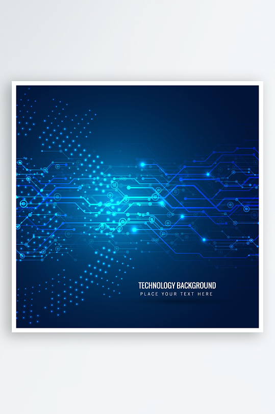 矢量科技背景模板-众图网