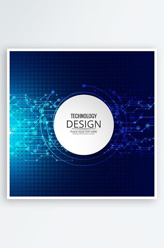 矢量科技背景模板-众图网