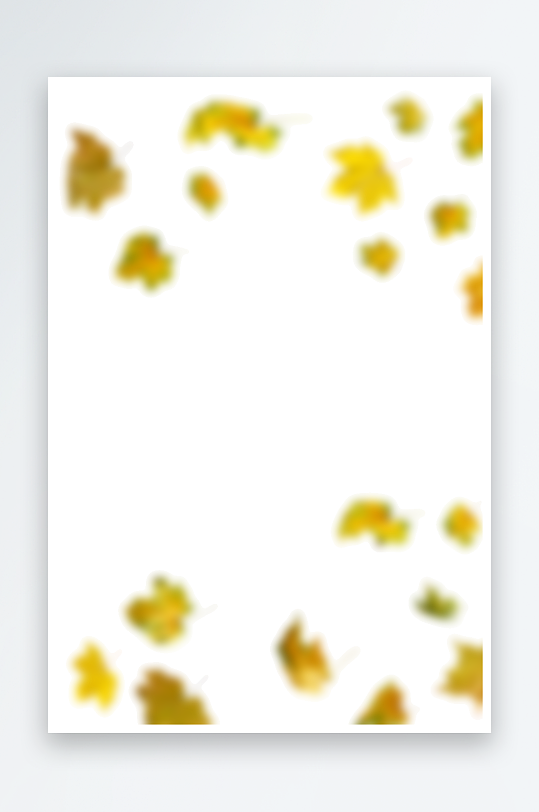 秋叶树叶落叶免抠图-众图网