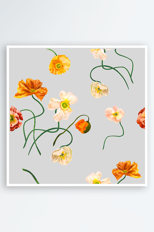 手绘植物花卉png图片素材-众图网