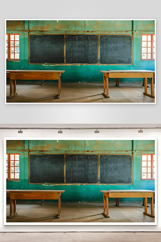 现代化教室里的黑板