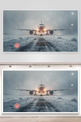 航班因大雪取消摄影工作室