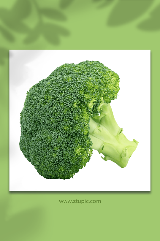 新鲜西兰花蔬菜素菜食材免抠元素